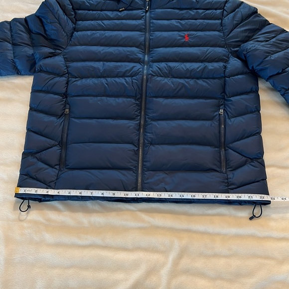 Polo Ralph Lauren Men’s Hooded Puffer Navy Blue Jacket Size L - Picture 9 of 16